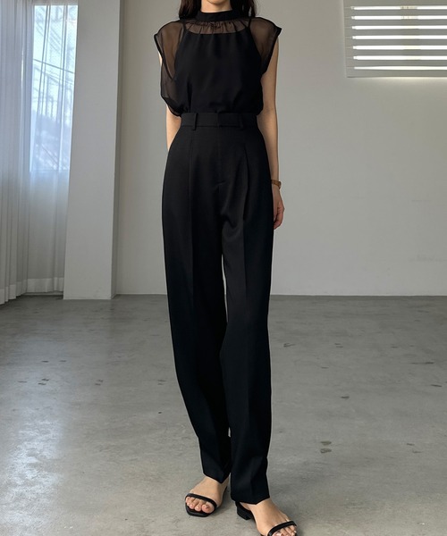 「Louere」 スラックス X-LARGE アイボリー レディース_画像2