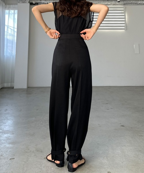 「Louere」 スラックス X-LARGE アイボリー レディース_画像3