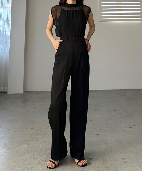 「Louere」 スラックス X-LARGE アイボリー レディース_画像5