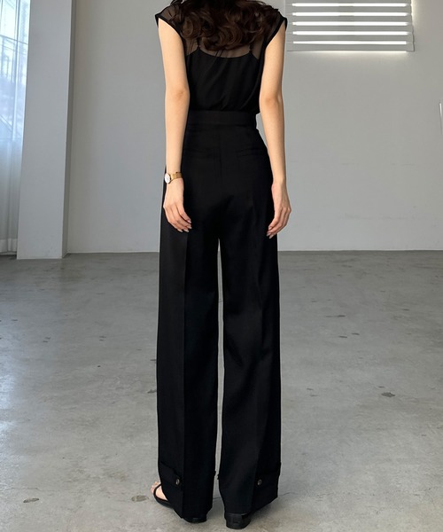 「Louere」 スラックス X-LARGE アイボリー レディース_画像6