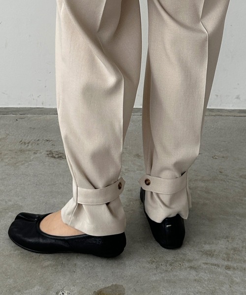 「Louere」 スラックス X-LARGE アイボリー レディース_画像9