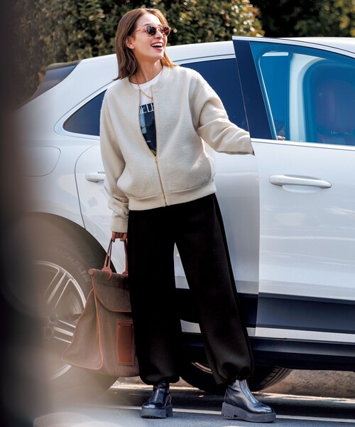 UNFILO（アンフィーロ） ブルゾン アウター ウールミルド ZIPニット