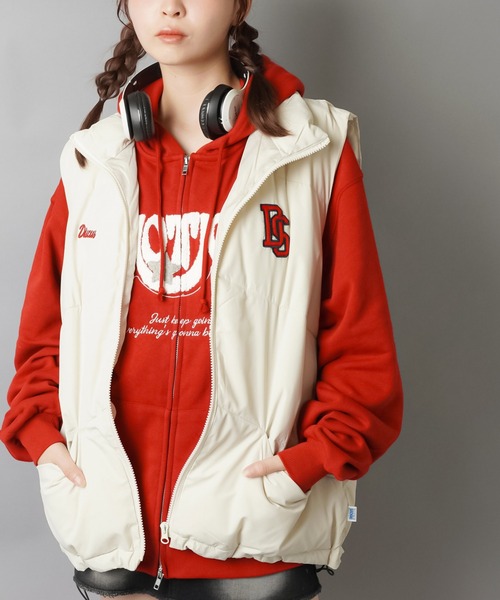 DISCUS ダウンベスト ベスト 「DISCUS/ディスカス」フェイクダウン