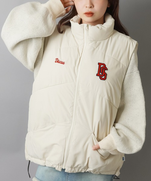 DISCUS ダウンベスト ベスト 「DISCUS/ディスカス」フェイクダウン