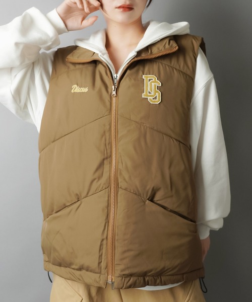 DISCUS ダウンベスト ベスト 「DISCUS/ディスカス」フェイクダウン