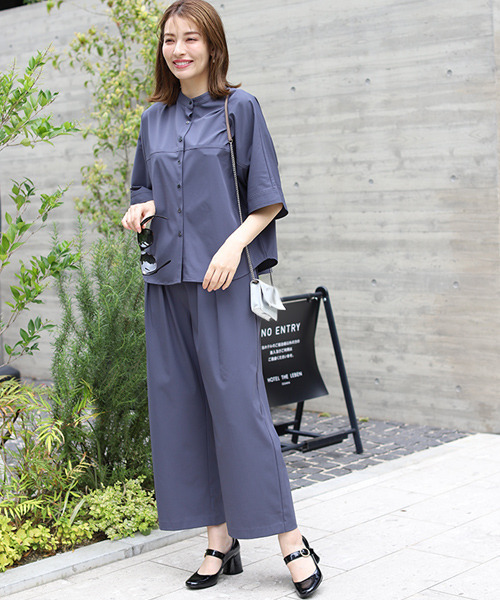 「REAL CUBE」 「HUNCH」イージーパンツ FREE ブラック レディース_画像3