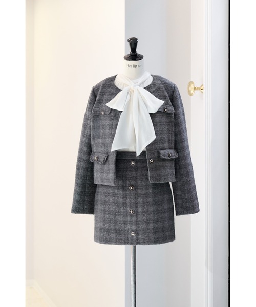 Her lip to スカート Charlotte Tweed Mini Skirt : ZOZOTOWN Yahoo!店