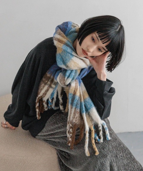 LOWRYS FARM（ローリーズファーム） ストール マフラー フトフリンジ