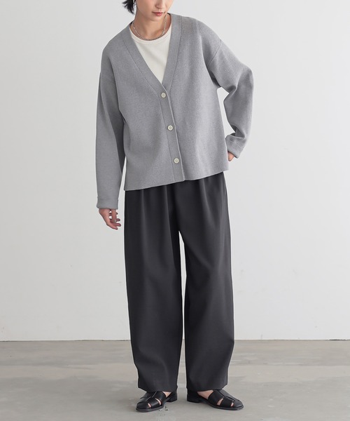 for/c（フォーシー） カーディガン スウェットライクVネック