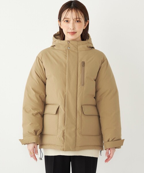 くーぽん様⭐︎SHIPS WOMANベージュ ダウンジャケット フード付き くーぽん様⭐︎SHIPS WOMANベージュ ダウンジャケット フード付き