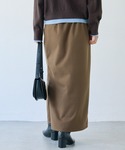 スカート ウールライクカットナロースカートの詳細画像5