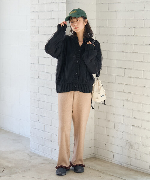FREAK'S STORE（フリークスストア） カーディガン チュールドッキング