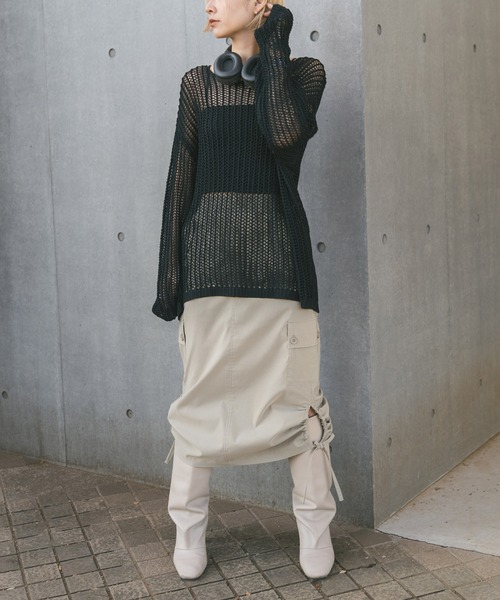 「MIEL CRISHUNANT」 スカート FREE チャコールグレー レディース_画像9