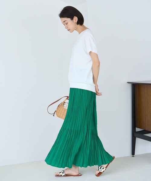 「UNFILO」 プリーツスカート SMALL ブルー レディース_画像3