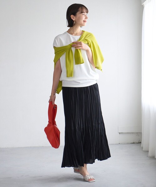 「UNFILO」 プリーツスカート SMALL ブルー レディース_画像7