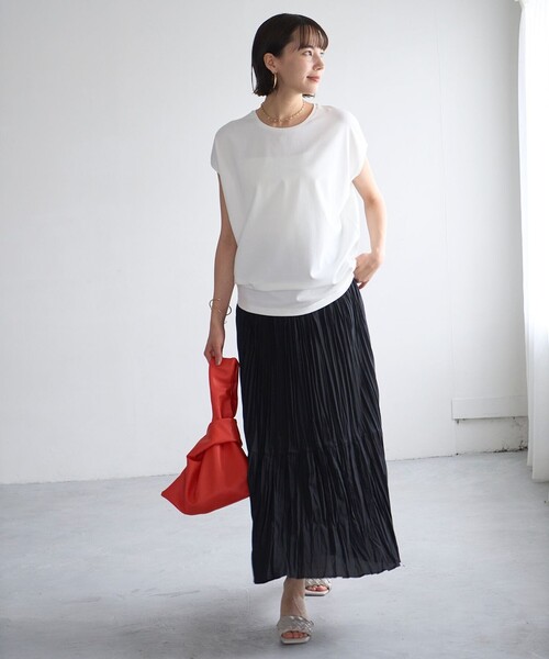 「UNFILO」 プリーツスカート SMALL ブルー レディース_画像8