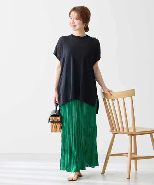 「UNFILO」 プリーツスカート SMALL ブルー レディース_画像9