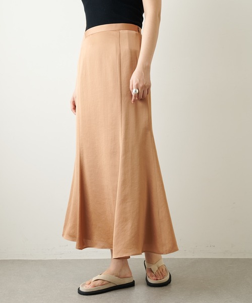Whim Gazette ロングスカート 36サイズ Whim Gazette（ウィム ガゼット） ロングスカート 36 ベージュ