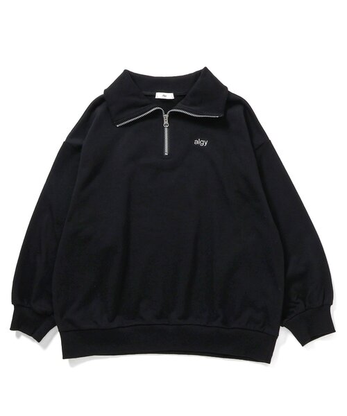 algy（アルジー） トレーナー ハーフジップハートBIGトレーナー キッズ