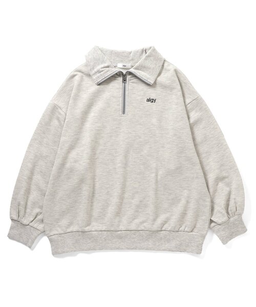 algy（アルジー） トレーナー ハーフジップハートBIGトレーナー キッズ