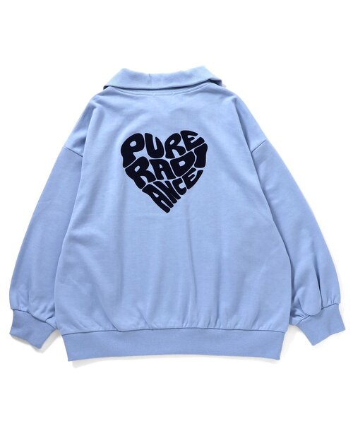 algy（アルジー） トレーナー ハーフジップハートBIGトレーナー キッズ