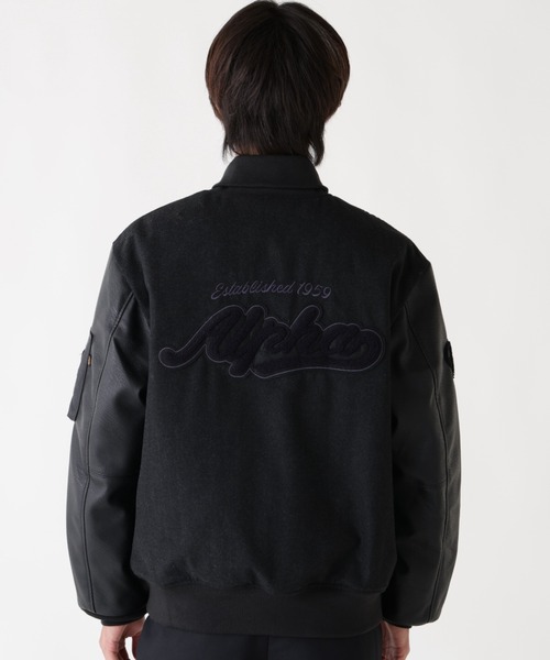 ブルゾン アウター Alpha Industries/アルファインダストリーズ/ALPHA LETTERMAN JACKET/レターマン ジャケットの画像