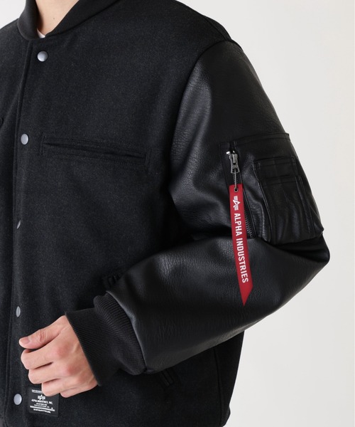 ブルゾン アウター Alpha Industries/アルファインダストリーズ/ALPHA LETTERMAN JACKET/レターマン ジャケットの画像