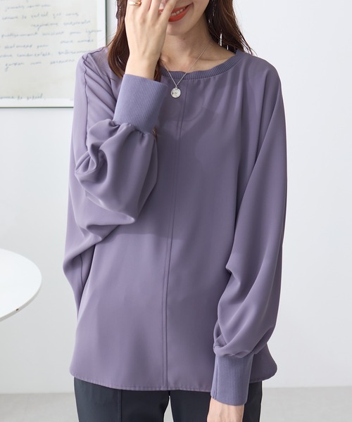 【完売】【新品】cccmalie カフス長袖ブラウス ブラウス シャツ リブカフスルーズブラウス レディース : ZOZOTOWN