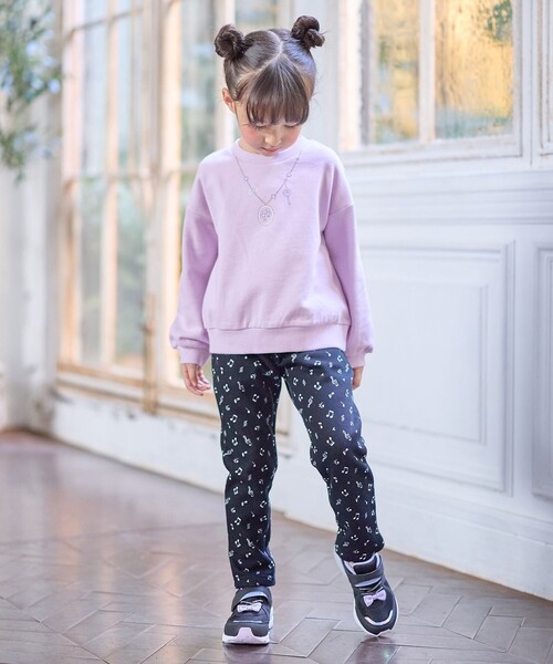 ANY（エニィ） パンツ 7days 裏シャギー 総柄ガーリーパンツ キッズ