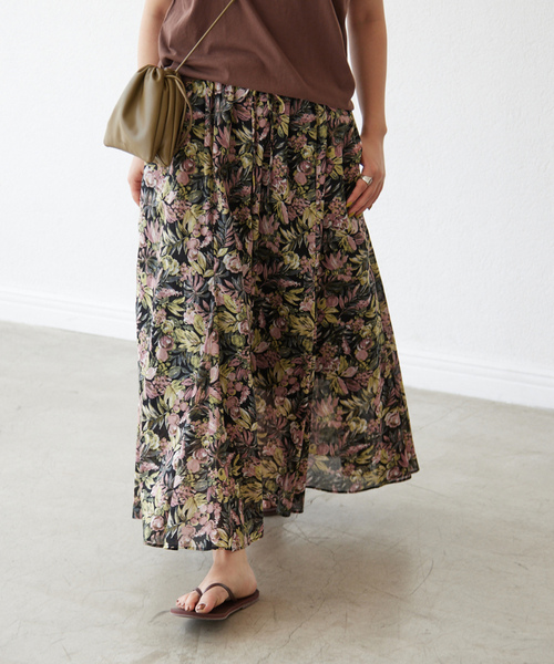 「SLOBE IENA」 フレアスカート FREE ブラック レディース_画像3