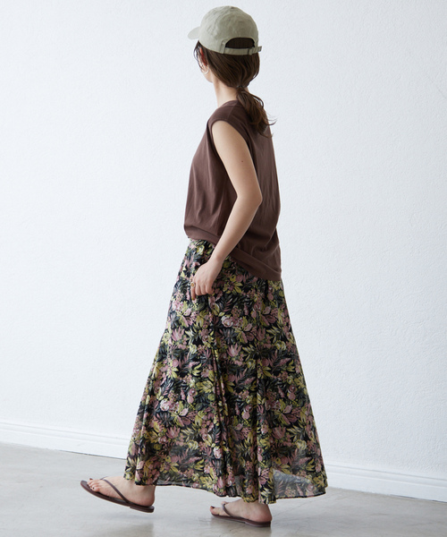 「SLOBE IENA」 フレアスカート FREE ブラック レディース_画像4