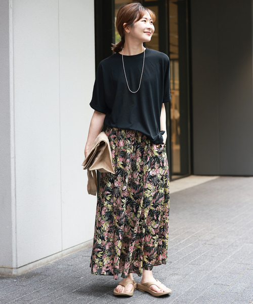 「SLOBE IENA」 フレアスカート FREE ブラック レディース_画像5