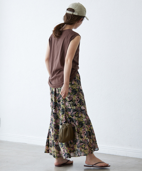 「SLOBE IENA」 フレアスカート FREE ブラック レディース_画像7