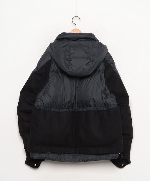 sacai ダウンジャケット ブラック サイズ1 sacai（サカイ） ダウンジャケット M ブラック メンズ : ZOZOTOWN