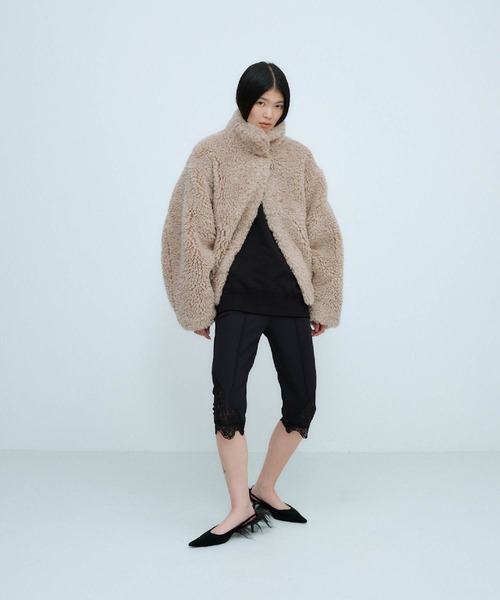 ジャケット・アウター sheep mohair fur coat THINGS THAT MATTER（シングス ザット マター） ブルゾン アウター