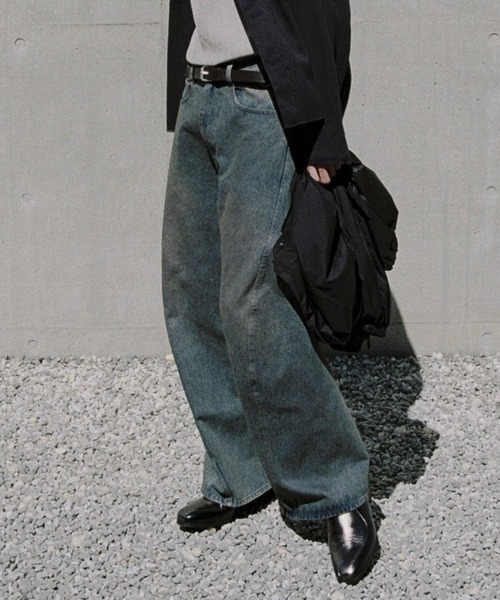 WYM LIDNM 「WYM LIDNM」 デニムパンツ M グレイッシュブルー メンズ