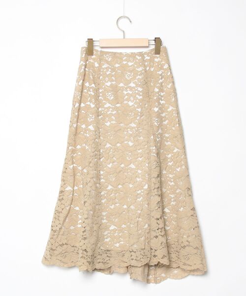 「NOELA」 レーススカート M グリーン レディース_画像2