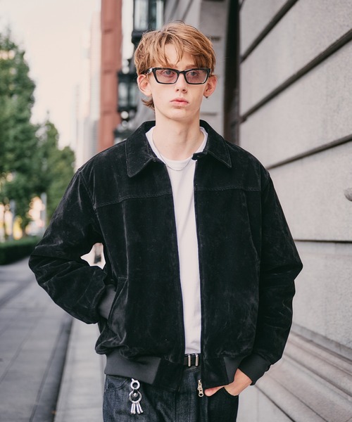 Regen Glanz ブルゾン アウター synthetic suede zip blouson