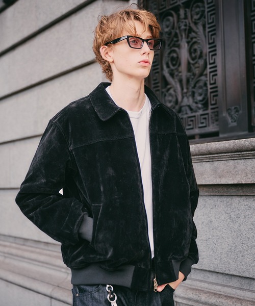 Regen Glanz ブルゾン アウター synthetic suede zip blouson