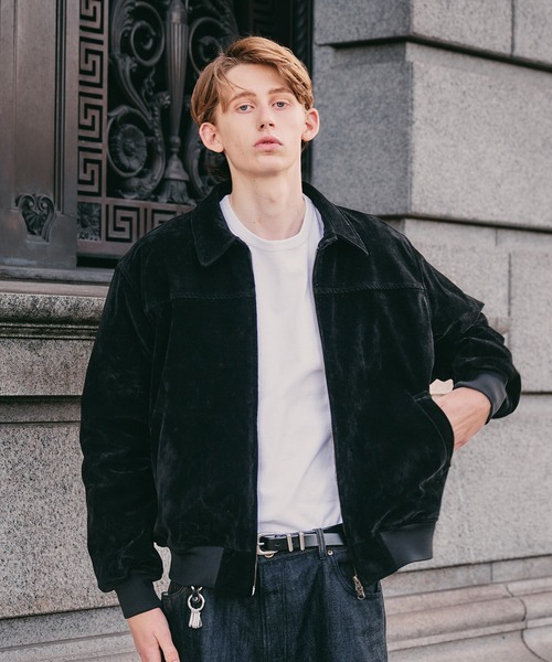 Regen Glanz ブルゾン アウター synthetic suede zip blouson