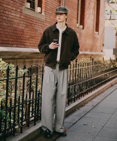 Regen Glanz ブルゾン アウター synthetic suede zip blouson