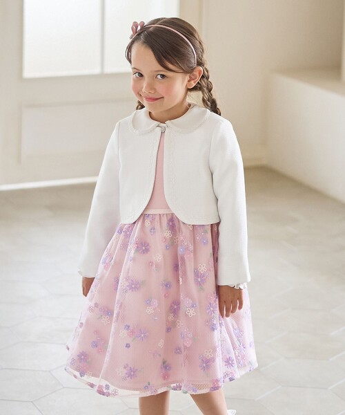 ANY（エニィ） ワンピース 花柄刺繍ワンピース キッズ 子供服 女の子
