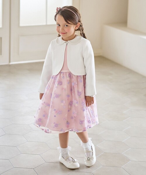 ANY（エニィ） ワンピース 花柄刺繍ワンピース キッズ 子供服 女の子