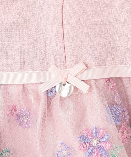 ワンピース 花柄刺繍ワンピース キッズ 子供服 女の子の画像