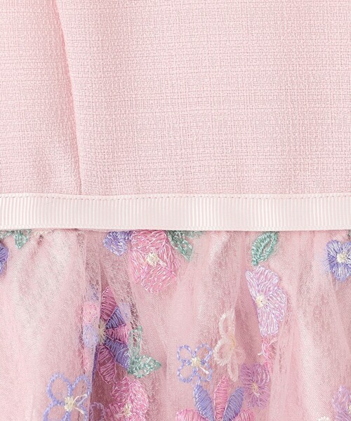 ワンピース 花柄刺繍ワンピース キッズ 子供服 女の子の画像