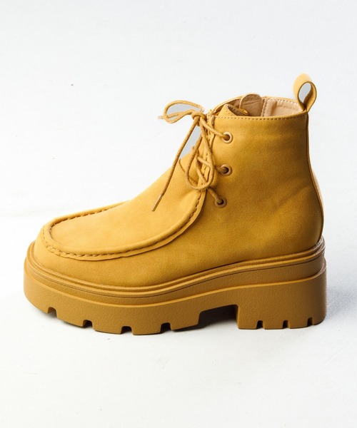 「attagirl」 ショートブーツ M ライトブラウン レディース_画像2