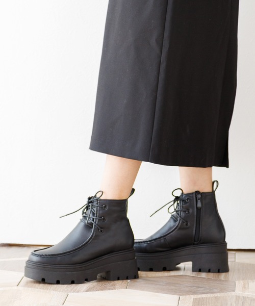 「attagirl」 ショートブーツ M ライトブラウン レディース_画像7