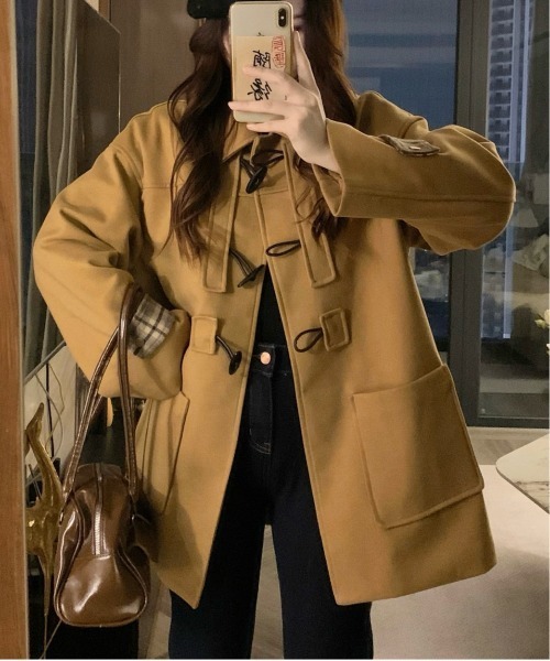 ＆soiree（アンドソワレ） ダッフルコート コート ビックシルエット