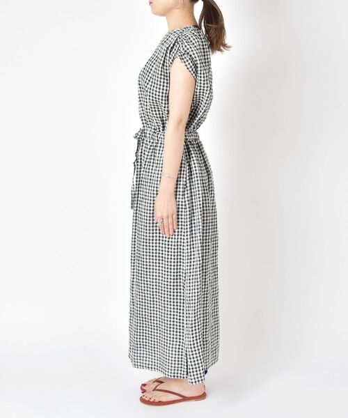 「liflattie ships」 半袖ワンピース SMALL ブラック レディース_画像2