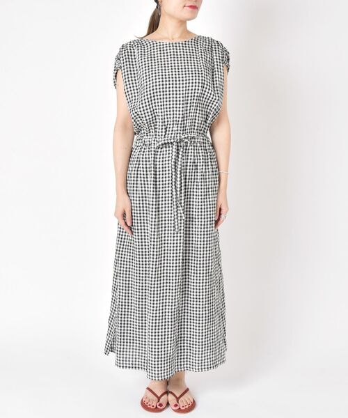 「liflattie ships」 半袖ワンピース SMALL ブラック レディース_画像8